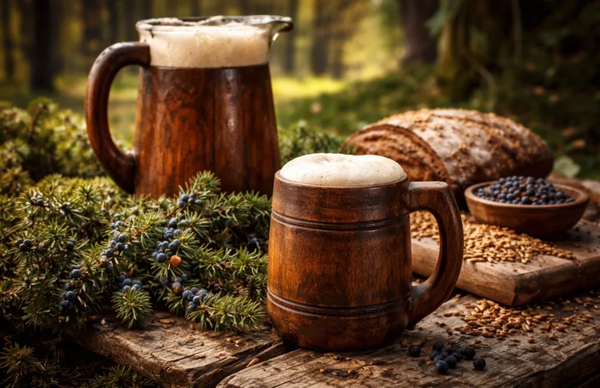 SAHTI to tradycyjne, historyczne piwo typu farmhouse pochodzące z Finlandii. Jest to styl wyraźnie odmienny od norweskich piw farmhouse: cięższy, słodszy, bardziej chlebowy i zdecydowanie pełniejszy w odbiorze. Kluczowym elementem SAHTI jest jałowiec – nie tylko jako aromat, ale także jako element strukturalny napoju.