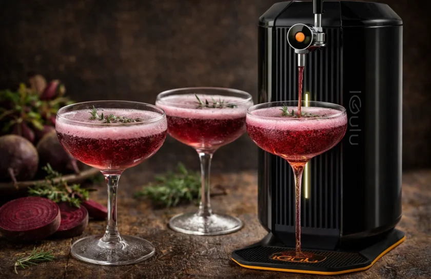 musujące wino z czerwonego buraka w iGulu