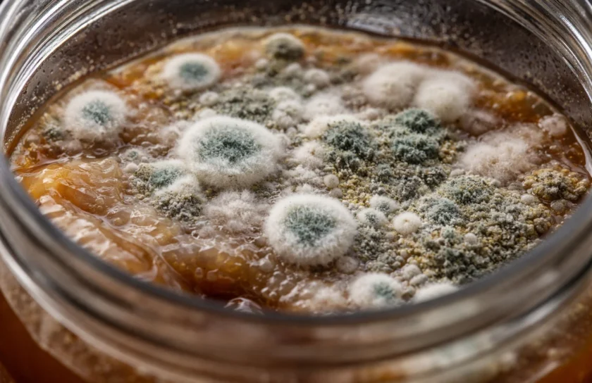 pleśń w nastawie kombuchy
