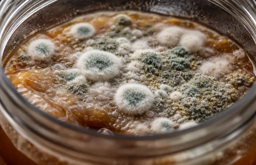 pleśń w nastawie kombuchy