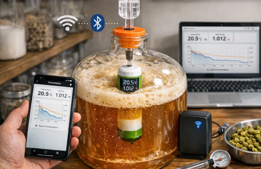 Zastosowanie Smart hydrometru + termometru Wi-Fi/Bluetooth w fermentacji