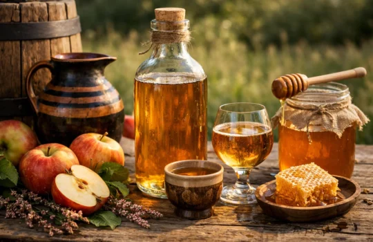 Chouchen bretoński (cydr + miód) w iGulu