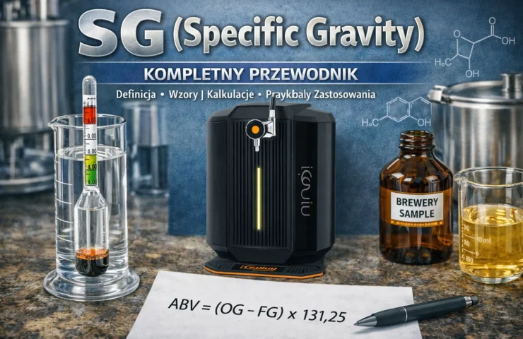 SG (Specific Gravity) – kompletny przewodnik Czym jest, jak czytać OG/FG, jak liczyć ABV i dlaczego to najważniejsze narzędzie kontroli procesu