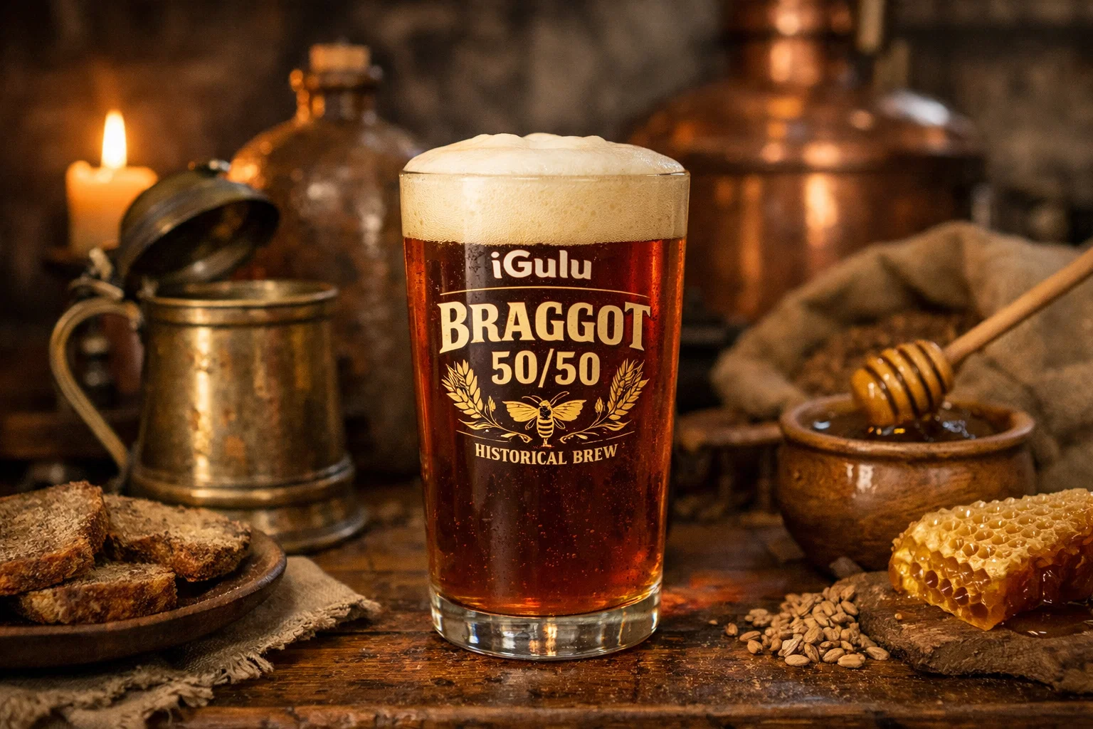 Braggot 50/50 historyczny w iGulu – przepis krok po kroku: styl, fermentacja i warianty modyfikacji