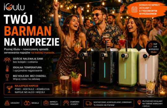 iGulu na imprezie — Twoja własna strefa napojów, Twoje receptury, Twoja historia 🍹✨