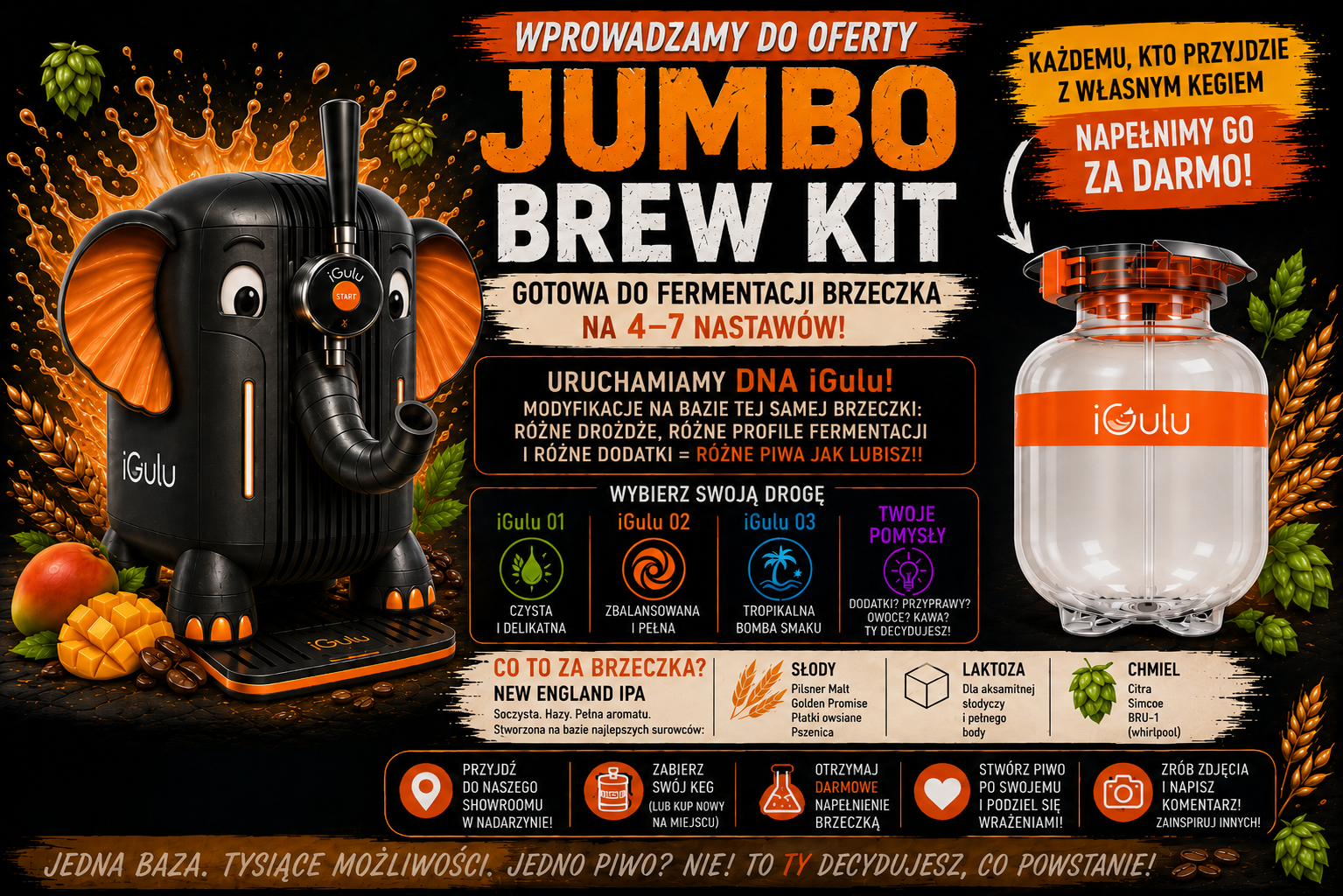 JUMBO BREW KIT – jedna brzeczka, wiele możliwości