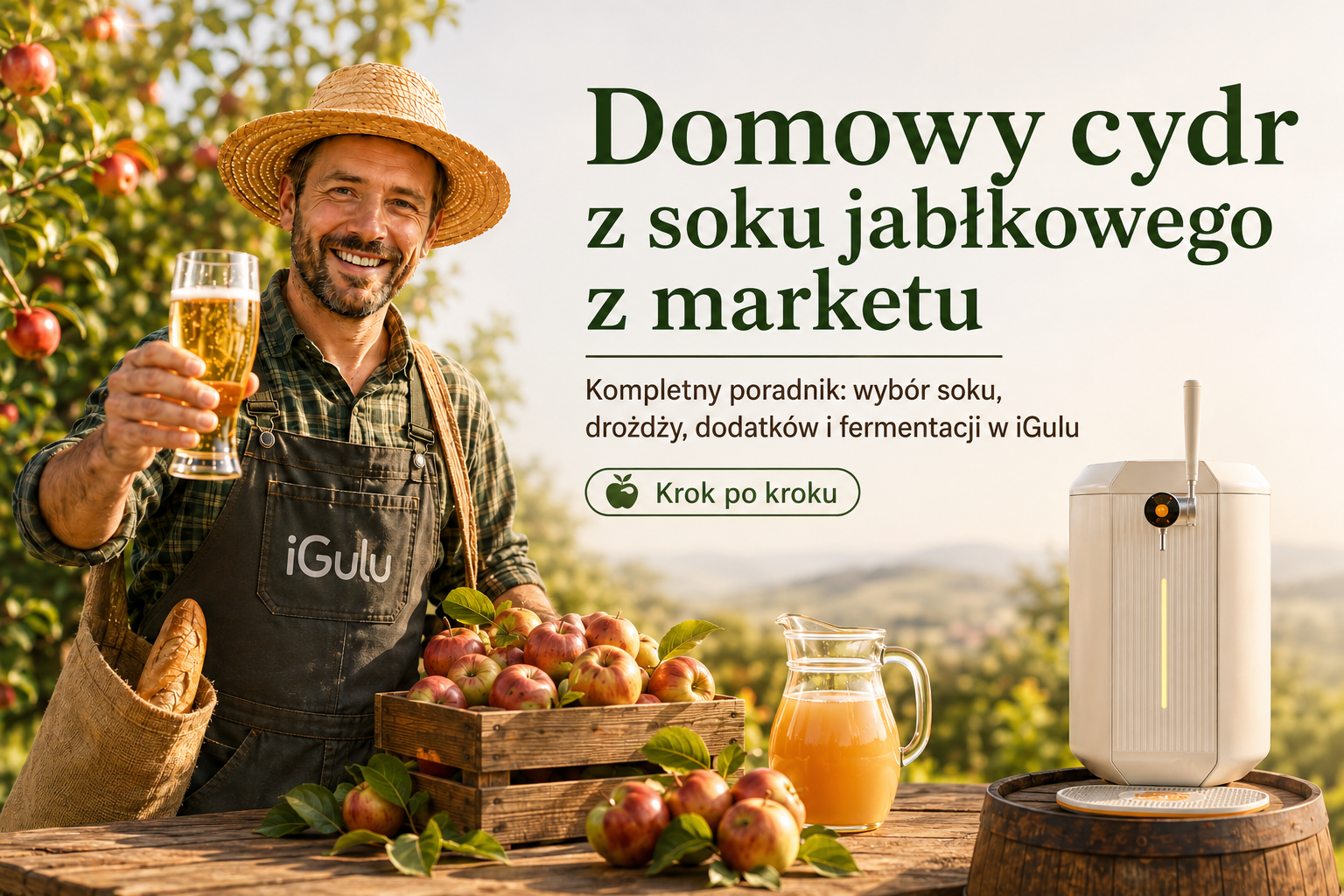 Domowy cydr z soku jabłkowego z marketu – kompletny poradnik krok po kroku