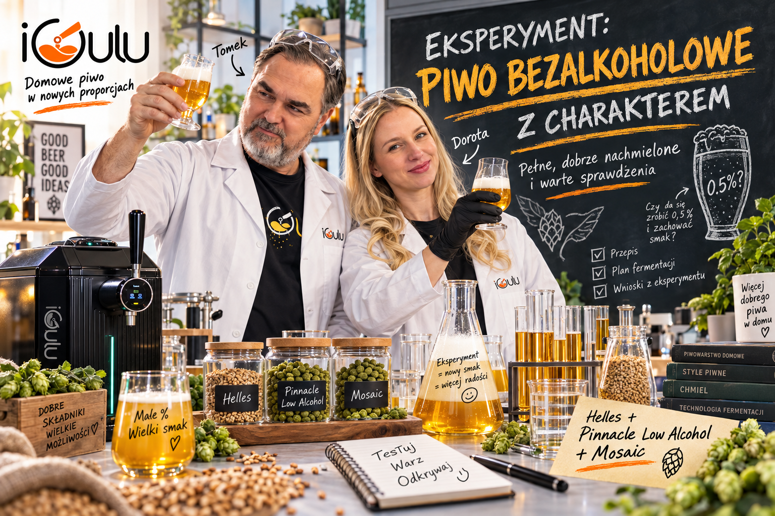 Piwo bezalkoholowe z iGulu – jak zrobić pełne, mocno chmielone piwo poniżej 0,5% alkoholu?