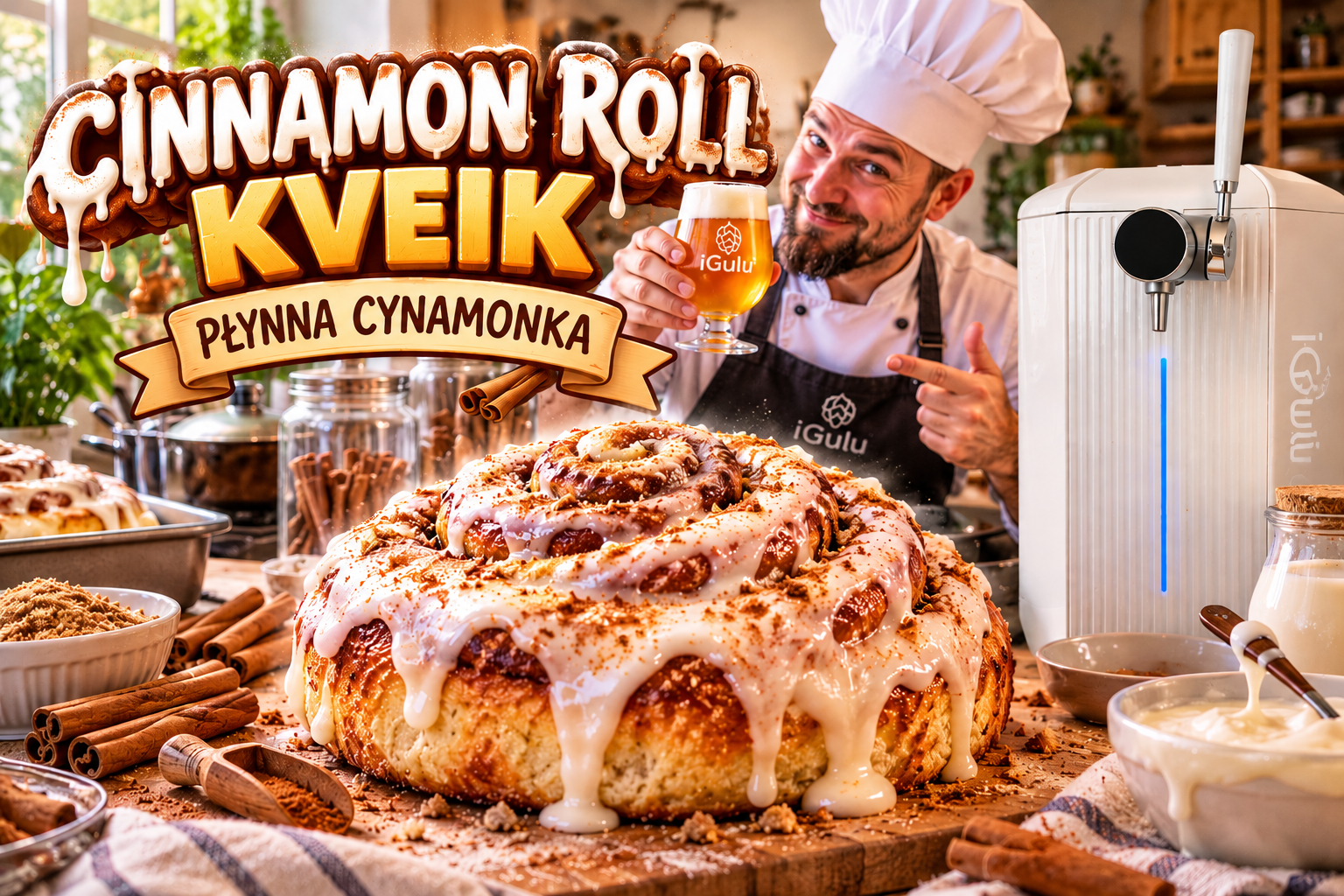 CINNAMON ROLL KVEIK – Płynna Cynamonka 🍥🍺 | Przepis na piwo cynamonowe