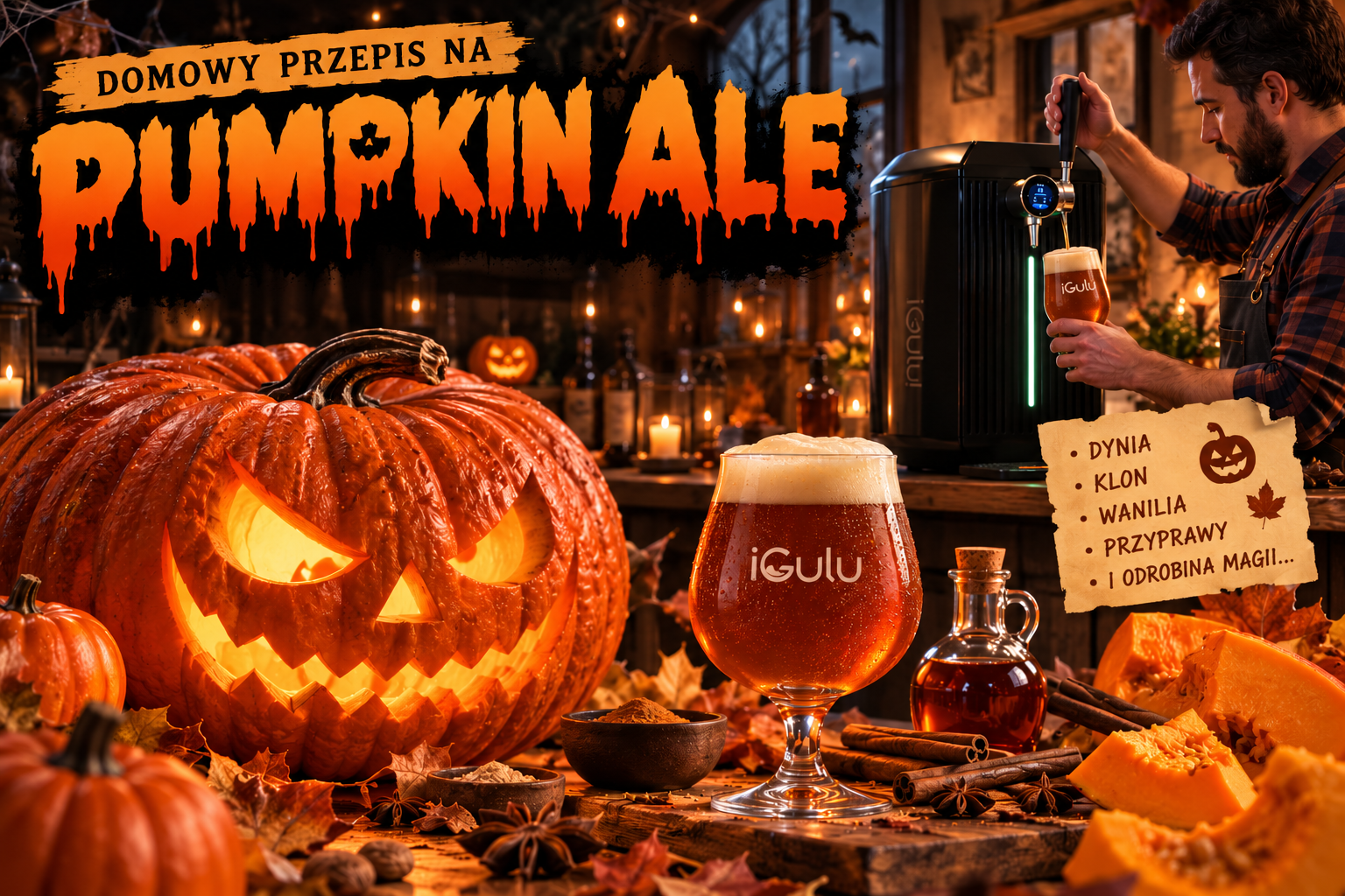 Jak zrobić piwo dyniowe Pumpkin Ale? Nasz przepis z dynią, syropem klonowym i Kveik